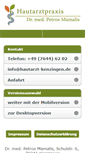 Mobile Screenshot of hautarzt-kenzingen.de